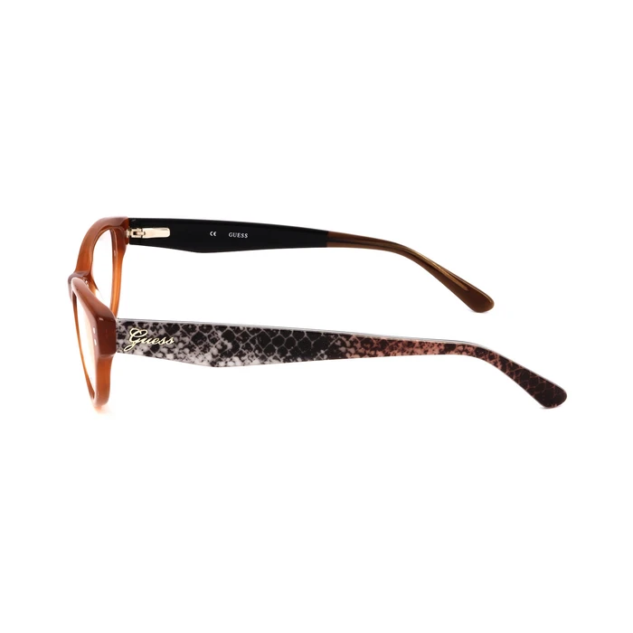 Guess Γυναικείος Κοκκάλινος Σκελετός Γυαλιών Cat Eye σε Καφέ (Amber) GU2334 AMB