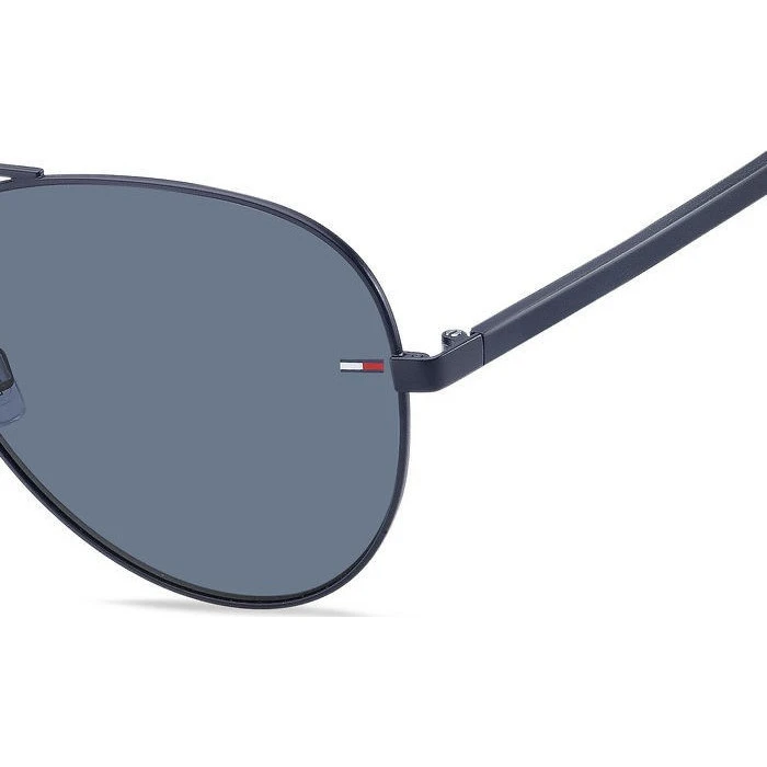 Tommy Hilfiger Unisex Sunglasses TJ-0008-S-FLL (Aviator, Navy Blue Frame, Blue Lens, 60/13/145 mm)
