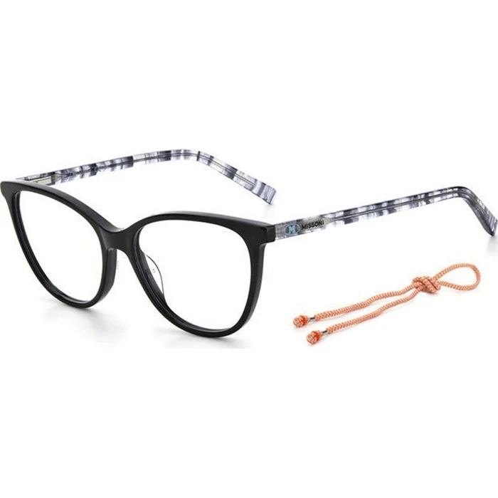 Missoni Women's Acetate Cat Eye Eyeglass Frame Black MMI 0067 08A