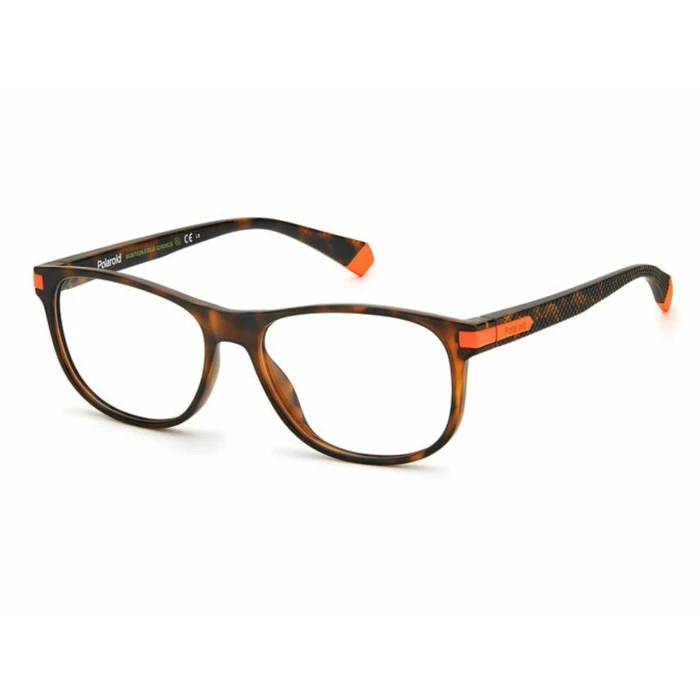 Polaroid Men's Acetate Eyeglass Frame Brown Tortoise PLD D417 N9P