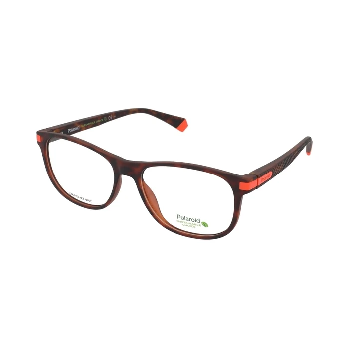 Polaroid Men's Acetate Eyeglass Frame Brown Tortoise PLD D417 N9P