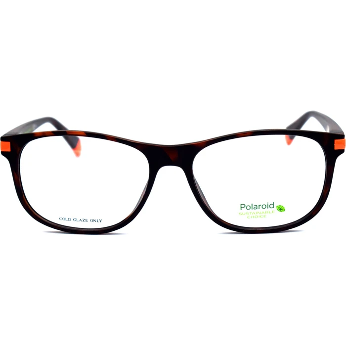 Polaroid Men's Acetate Eyeglass Frame Brown Tortoise PLD D417 N9P