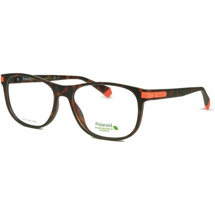 Polaroid Men's Acetate Eyeglass Frame Brown Tortoise PLD D417 N9P