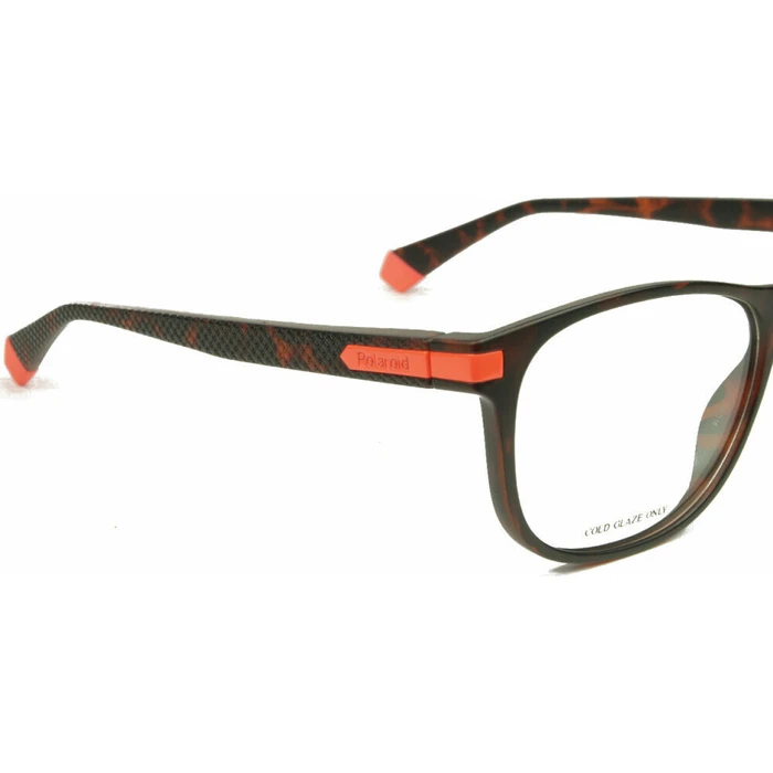 Polaroid Men's Acetate Eyeglass Frame Brown Tortoise PLD D417 N9P