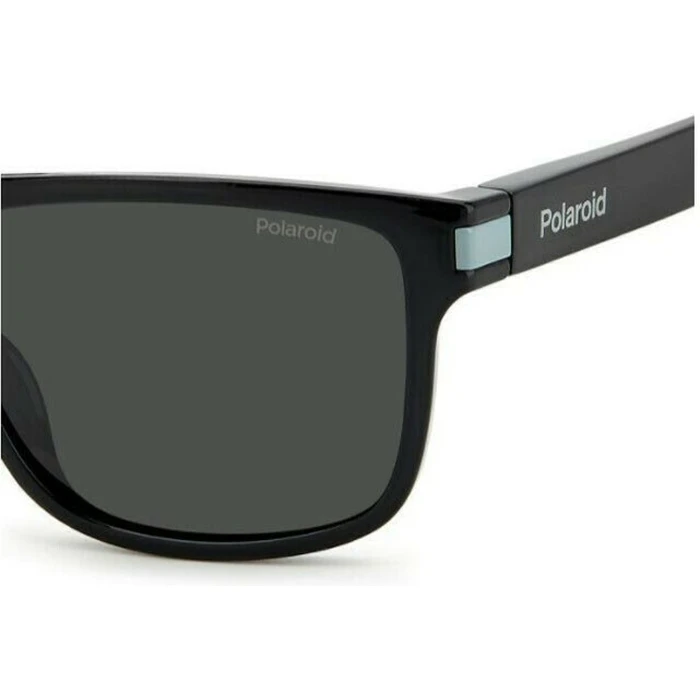 Polaroid Men's Sunglasses PLD2123/S 08A/M9 - Black Polycarbonate Frame with Grey Polarized Lenses (57mm)