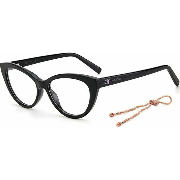 Missoni Women's Acetate Cat Eye Eyeglass Frame Black MMI-0076-807