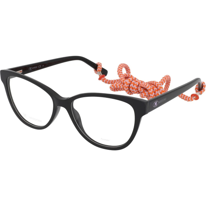 Missoni Women's Acetate Cat Eye Eyeglass Frame Black MMI 0075 807