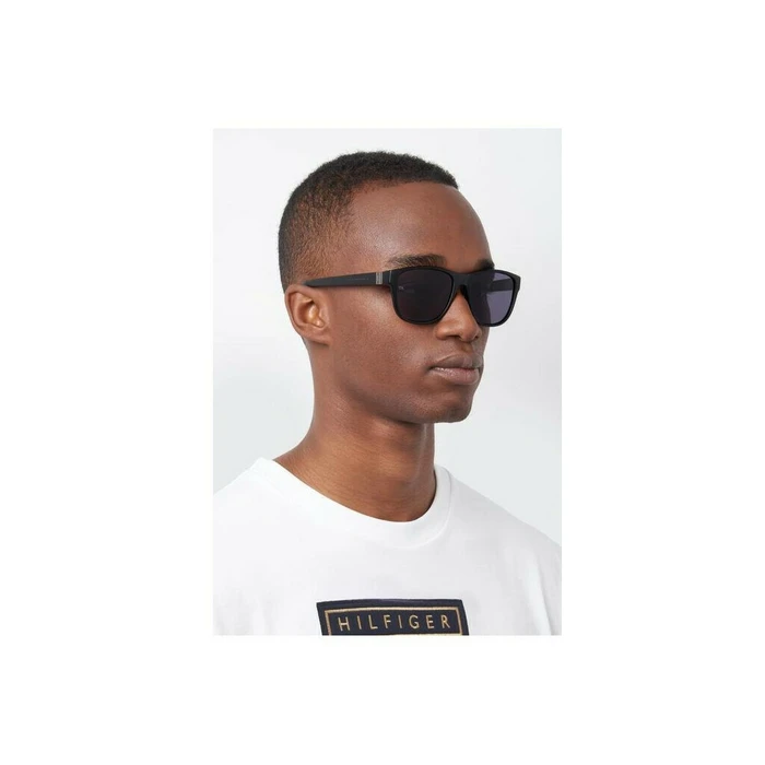 Tommy Hilfiger Men's Sunglasses TH-1871-S-003 (57/17/145) Black Frame - Grey Lens