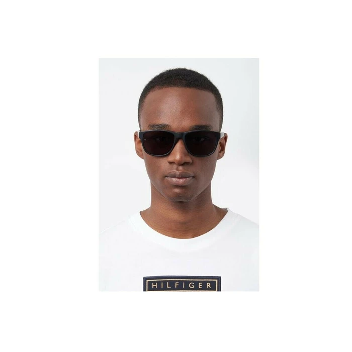Tommy Hilfiger Men's Sunglasses TH-1871-S-003 (57/17/145) Black Frame - Grey Lens