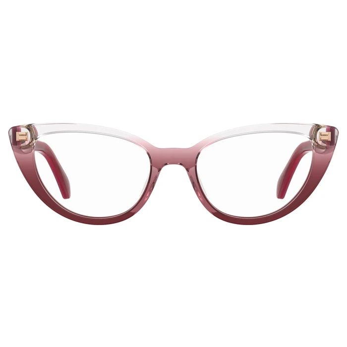 Moschino Women's Acetate Cat Eye Frame Glasses Red MOS605-6XQ