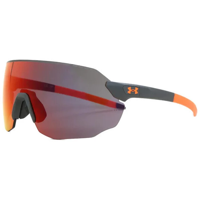 Under Armour Unisex Sunglasses UA Halftime/F 2M8/50 - Grey frame, Orange multilayer lenses