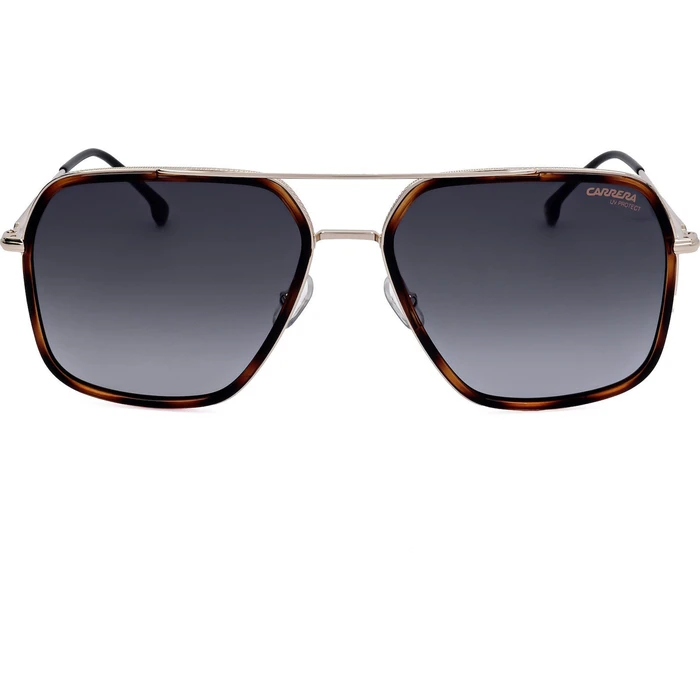 Carrera Men's Aviator Sunglasses 273/S 0869O — 59/17/150 mm, Brown/Grey Degraded Lenses, Stainless Steel