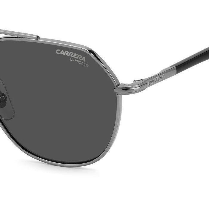 CARRERA Unisex Sunglasses 303/S KJ1/IR — Grey Metal Frame, Grey Lenses (53/19/145)