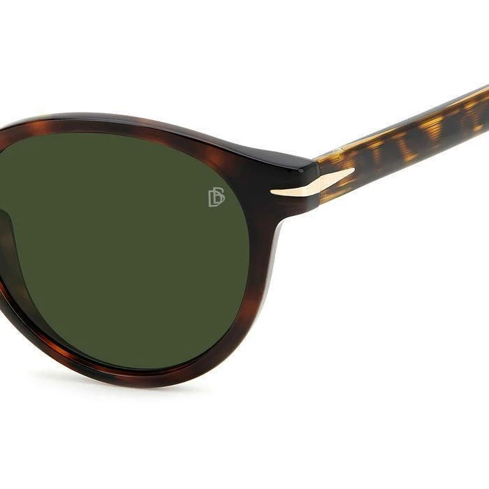 DAVID BECKHAM Unisex Sunglasses DB-1111-S-086 (Acetate frame, Green lenses, 52/20/145 mm, Category 3 UV400)