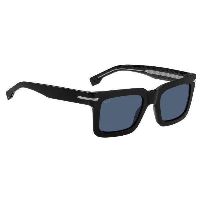 BOSS Men's Sunglasses BOSS1501S INA (HG 1501/S INA/KU) - Acetate Frame, Blue Polycarbonate Lenses, 51/22/145 mm, Category 3