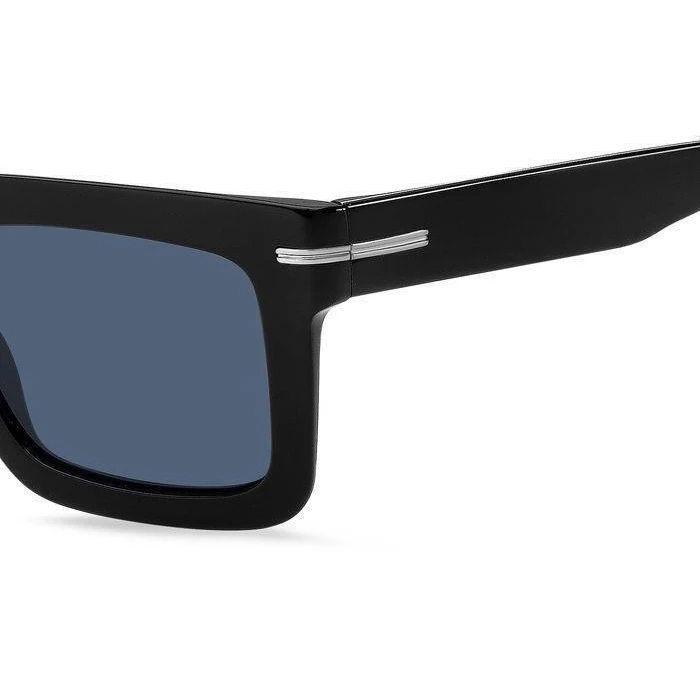 BOSS Men's Sunglasses BOSS1501S INA (HG 1501/S INA/KU) - Acetate Frame, Blue Polycarbonate Lenses, 51/22/145 mm, Category 3