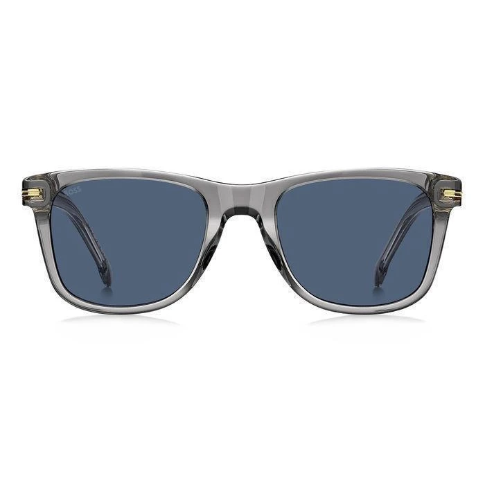BOSS Men's Sunglasses BOSS1508/S KB7 (52/21/145) - Acetate Frame, Blue Lens