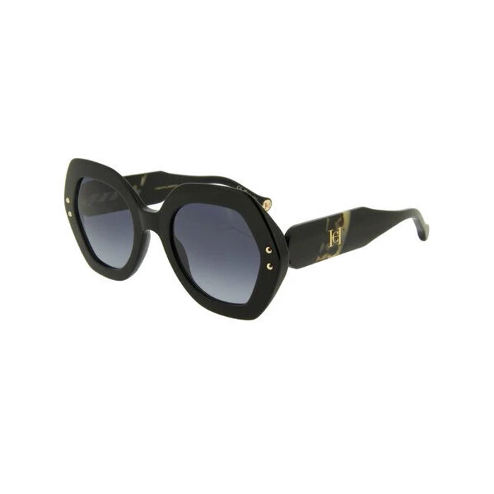 Carolina Herrera Women's Sunglasses HER 0126/S WR7 (52/24/145) — Black Acetate Frame, Grey Gradient Lenses (Category 3)
