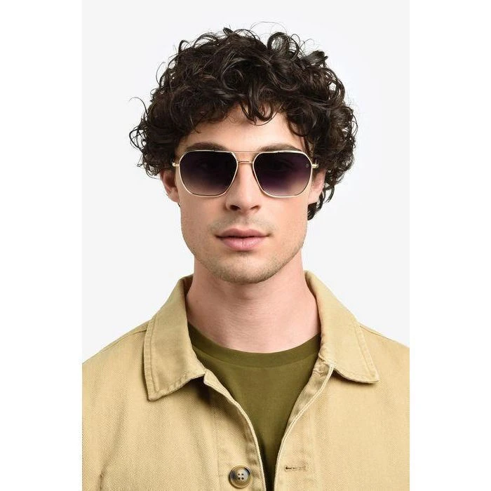 DAVID BECKHAM Men's Sunglasses DB1128GSV81 — Silver Metal Frame, Grey Lenses (59/16/145 mm)
