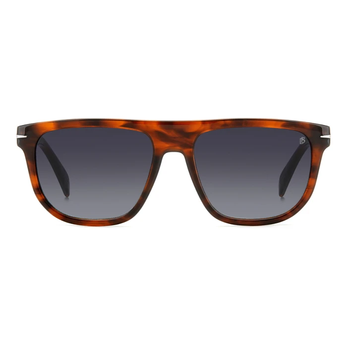 David Beckham Men's Sunglasses DB-7111/S-EX4 — Acetate Brown Tortoiseshell Frame, Grey Gradient Lenses, 56/17/145 mm