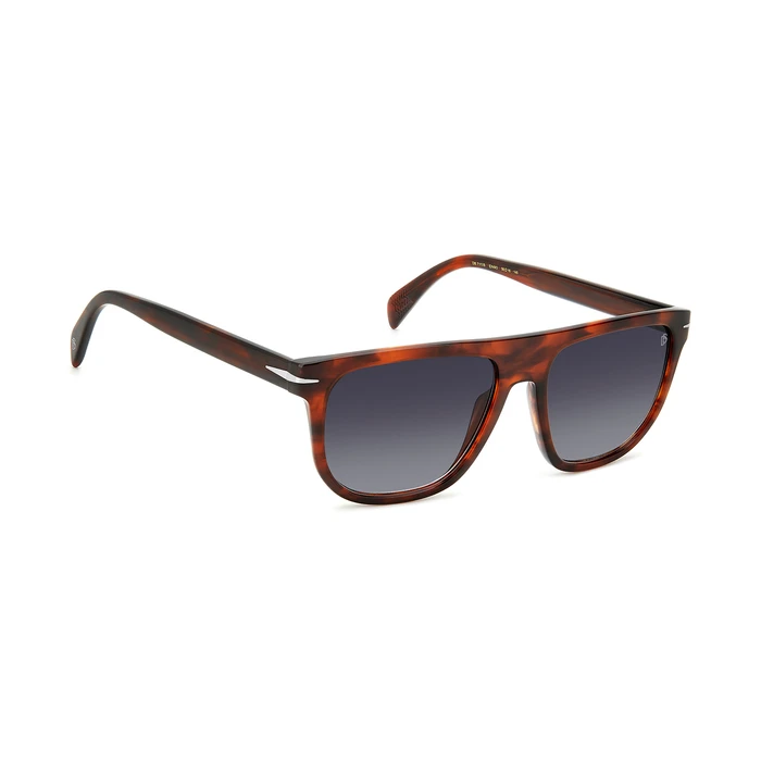 David Beckham Men's Sunglasses DB-7111/S-EX4 — Acetate Brown Tortoiseshell Frame, Grey Gradient Lenses, 56/17/145 mm