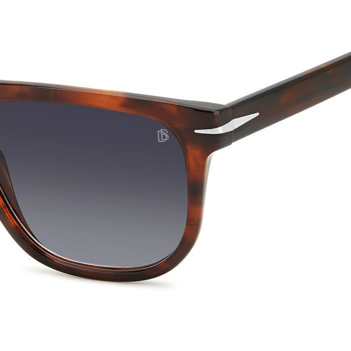 David Beckham Men's Sunglasses DB-7111/S-EX4 — Acetate Brown Tortoiseshell Frame, Grey Gradient Lenses, 56/17/145 mm