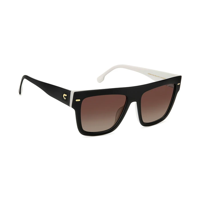 CARRERA Women's Sunglasses 3016/S 80S/LA 55-17-140 Black Acetate Brown Degraded Polarized (Category 3)