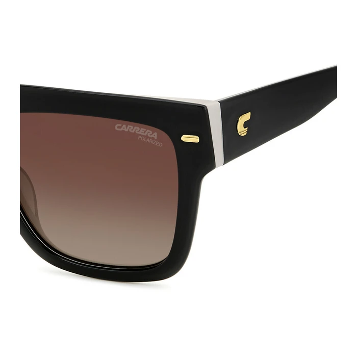 CARRERA Women's Sunglasses 3016/S 80S/LA 55-17-140 Black Acetate Brown Degraded Polarized (Category 3)