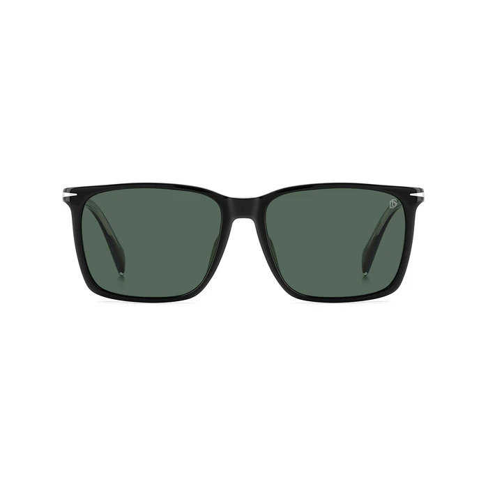 DAVID BECKHAM Men's Sunglasses DB1145GS807 (58/16/150) Black Acetate Frame, Green Polarized Lenses