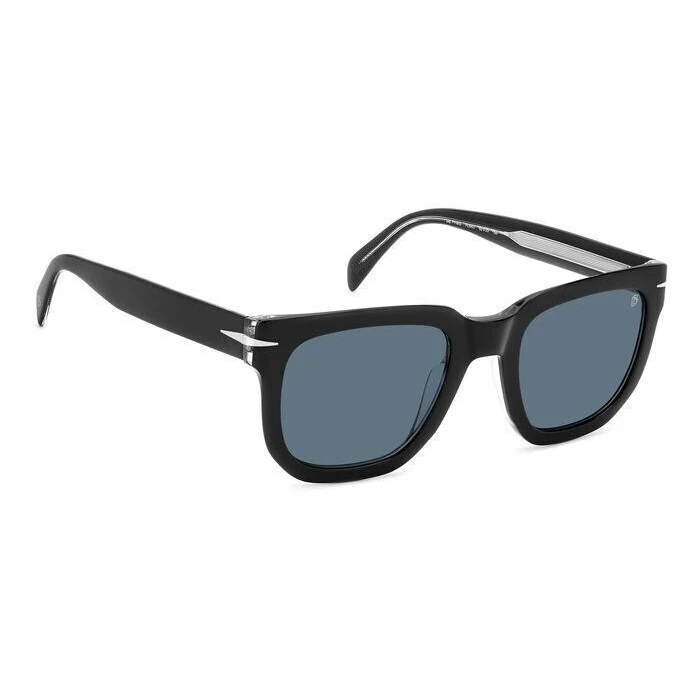 David Beckham Men's Sunglasses DB-7118-S 7C5 (52/23/150) Black Frame, Blue Lenses, Category 3