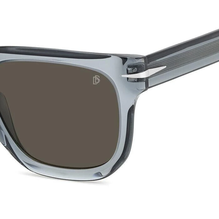 DAVID BECKHAM Men's Sunglasses DB-7118/S KB7/IR — Acetate Grey Frame, Grey Lenses, 52/23/150 mm