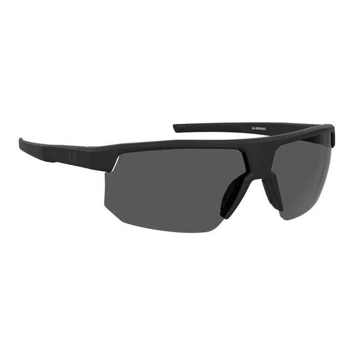 Under Armour Driven Unisex Sunglasses – Black Injected Frame, Grey Lenses (Category 3 UV400)