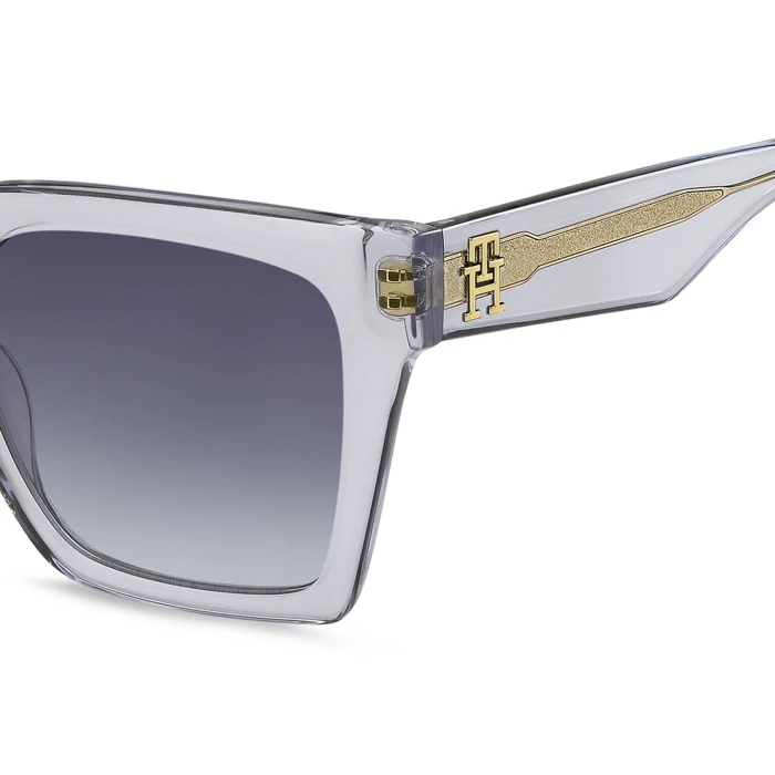 Tommy Hilfiger Women's Sunglasses TH-2100-S-KB7 (53/19/140) - Grey Acetate Frame, Grey / Grey Azure Lenses, Category 3 UV400