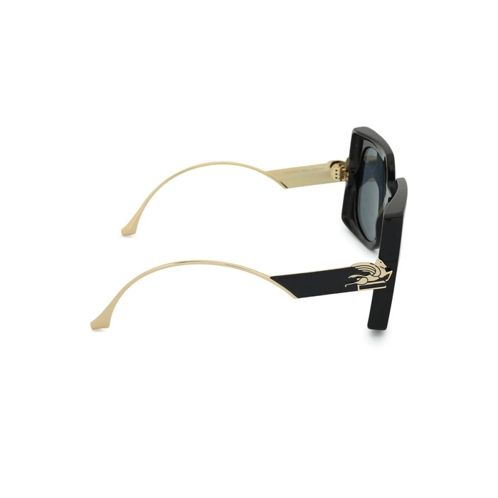 ETRO Women's Sunglasses ETRO0026S807 (54/23/140) Black acetate frame, Grey lenses, Category 3 UV
