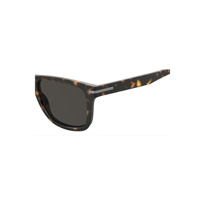 HUGO BOSS BLACK Men's Sunglasses BOSS 1626/S 086 Brown Acetate Frame Grey Lens 55/18/145