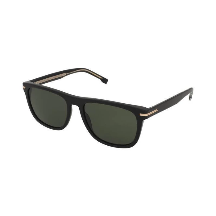 Hugo Boss BOSS1626/S 807 Men's Sunglasses — Black Acetate Frame, Green Category 3 Lenses, 55/18/145 mm
