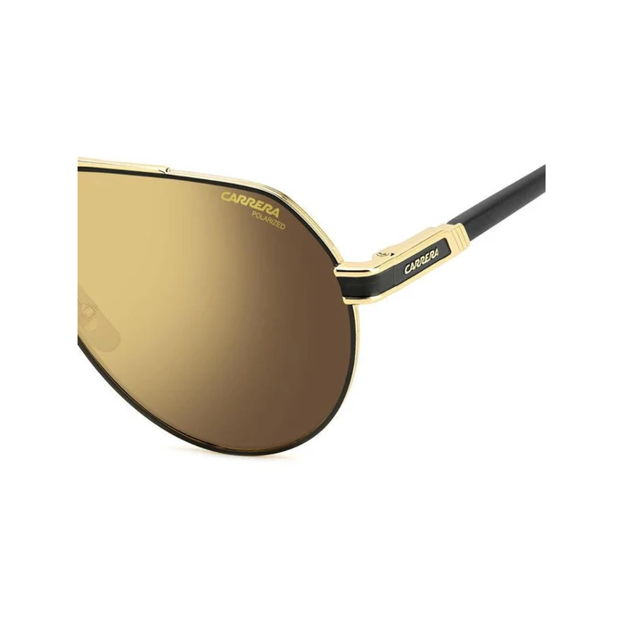Carrera Men's Sunglasses 1067/S I46 YL, Aviator Metal Frame (Gold), Grey Polarized Lenses, 62/14/145 mm