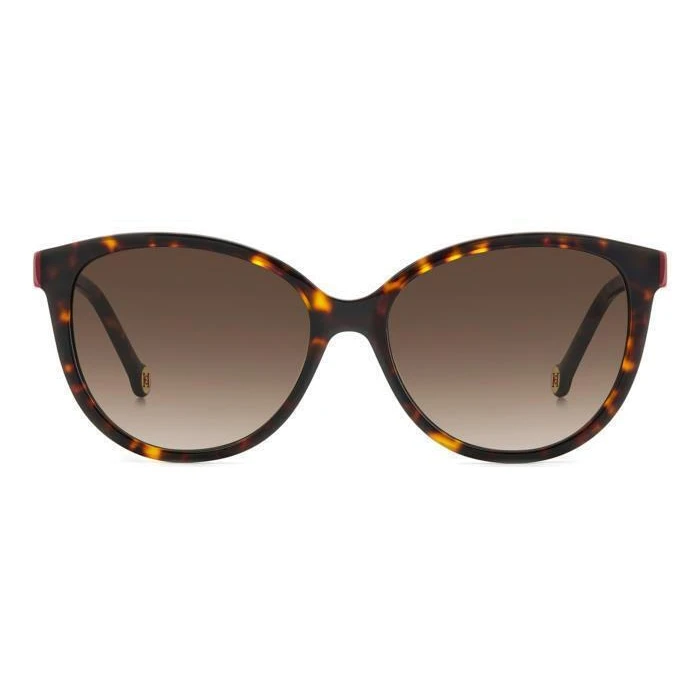 Carolina Herrera Women Sunglasses HER0237/S O63 - Brown Tortoise Acetate, Brown Gradient Lenses, 56/16/145