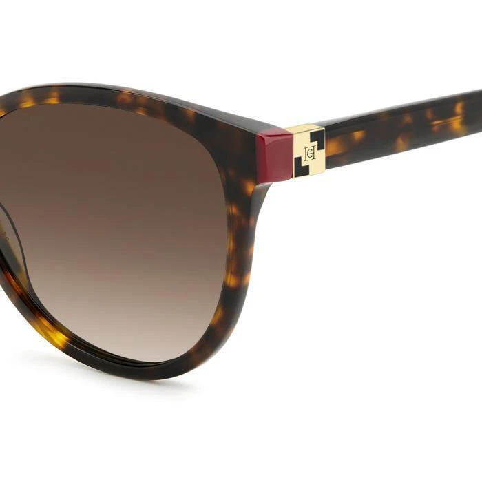 Carolina Herrera Women Sunglasses HER0237/S O63 - Brown Tortoise Acetate, Brown Gradient Lenses, 56/16/145