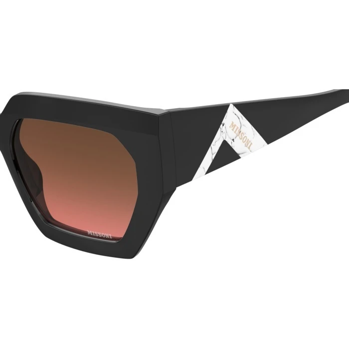 Missoni Women's Sunglasses MIS 0170/S 807 M2 - Acetate Frame (Black), Brown Degraded Lenses, 55/19/140 mm