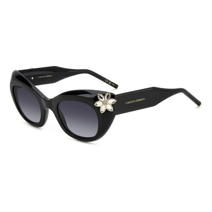 Carolina Herrera Women's Sunglasses HER0215/S 807/9O - Cat Eye - Black / Grey Degraded