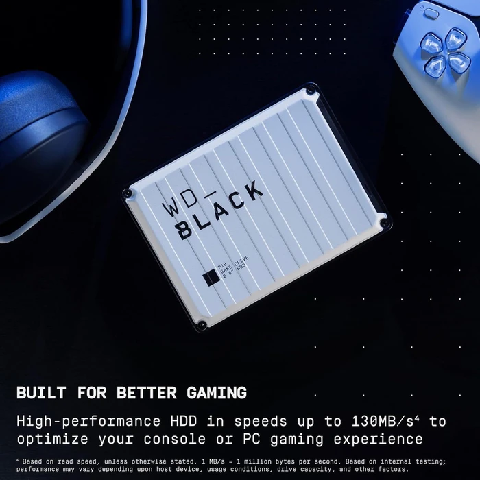 External HDD Western Digital WD_BLACK P10 Game Drive 6TB - White