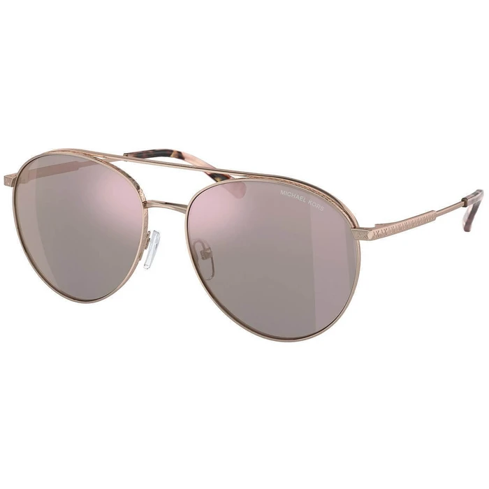 Michael Kors Arches Γυναικεία Γυαλιά Ηλίου MK1138-11084Z — Ροζ Χρυσό Μεταλλικό Σκελετό με Ροζ Καθρέφτη Φακό (58/16/145 mm)