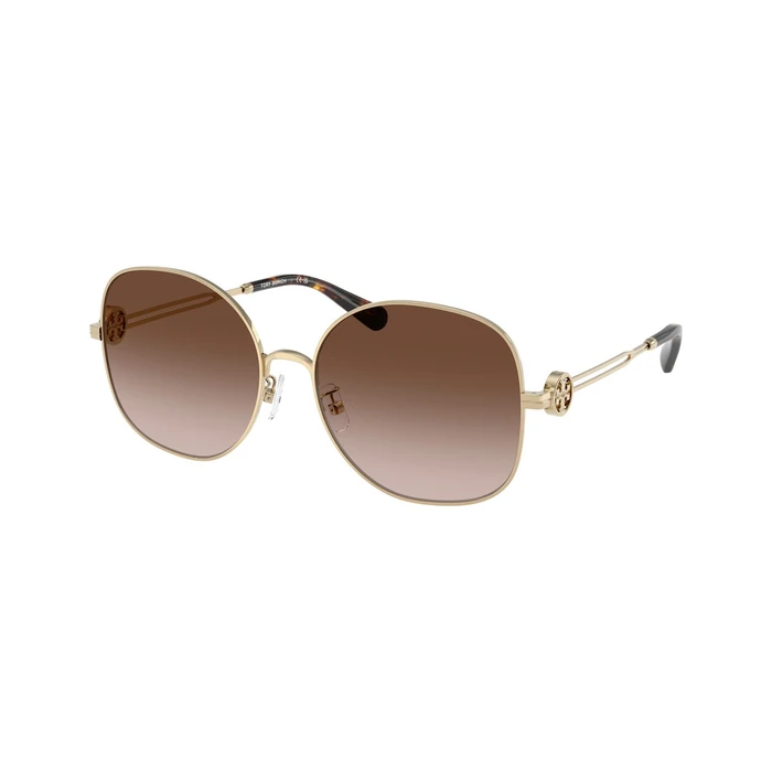 Tory Burch Women's Sunglasses TY6112-334613 Gold Frame Brown Lens (56/16/140 mm)