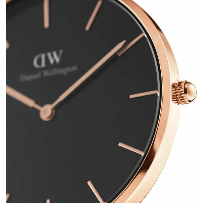 Daniel Wellington Petite Ashfield Γυναικείο Ρολόι 36mm Μπαταρίας με Ροζ Χρυσό Μεταλλικό Μπρασελέ