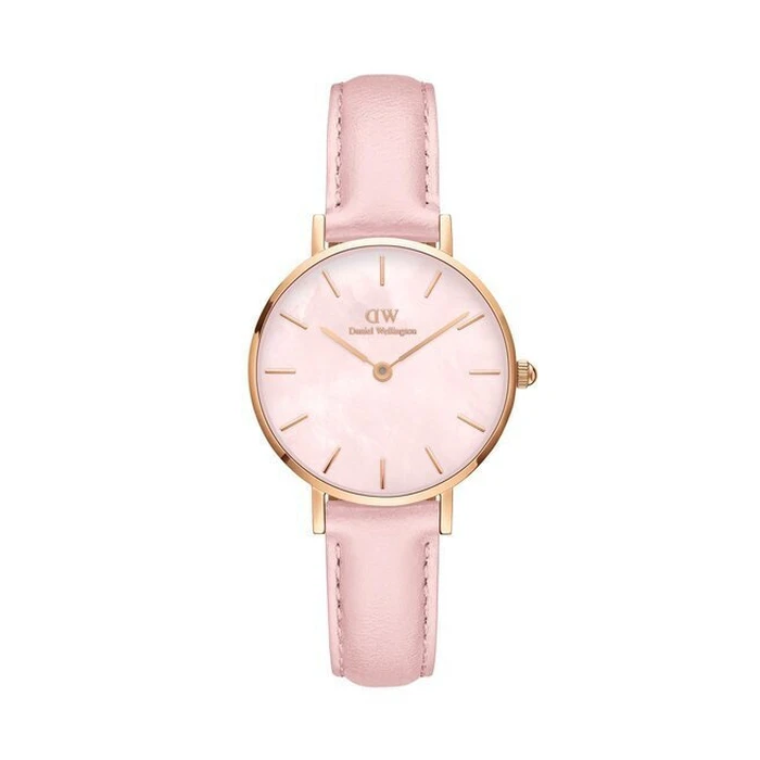 Daniel Wellington Petite Women's Watch 28 mm Pink Leather Strap DW00100633