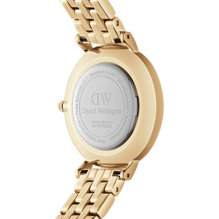 Daniel Wellington Petite Γυναικείο Ρολόι 28mm Μπαταρίας με Χρυσό Μεταλλικό Μπρασελέ DW00100682