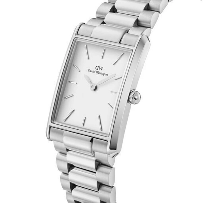 Daniel Wellington Γυναικείο Ρολόι 18mm Μπαταρίας με Ασημί Μεταλλικό Μπρασελέ DW00100700
