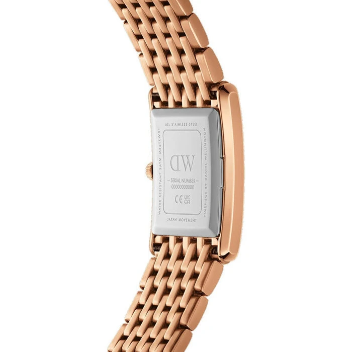 Daniel Wellington Women's Analog Quartz Watch 32mm Rose Gold Metal Bracelet - DW00100704