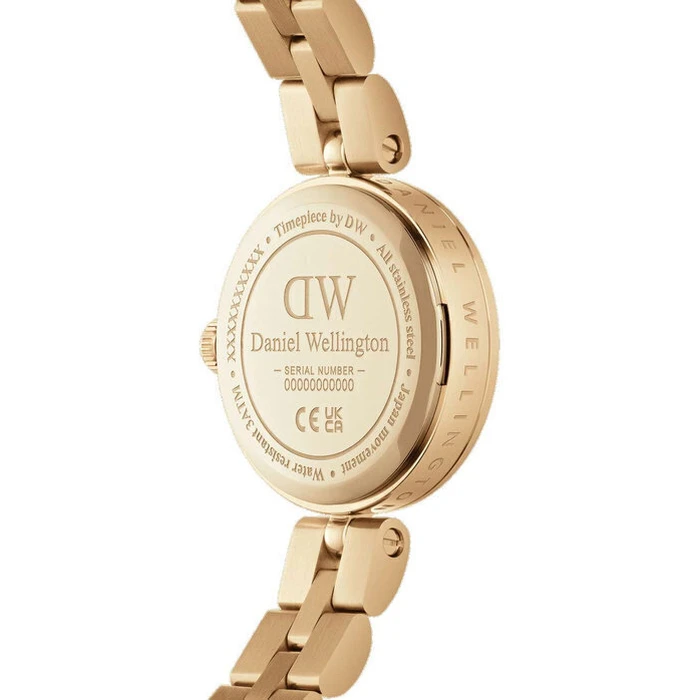 Daniel Wellington Lumine Crystals Γυναικείο Ρολόι 22mm Χρυσό Μεταλλικό Μπρασελέ - DW00100715